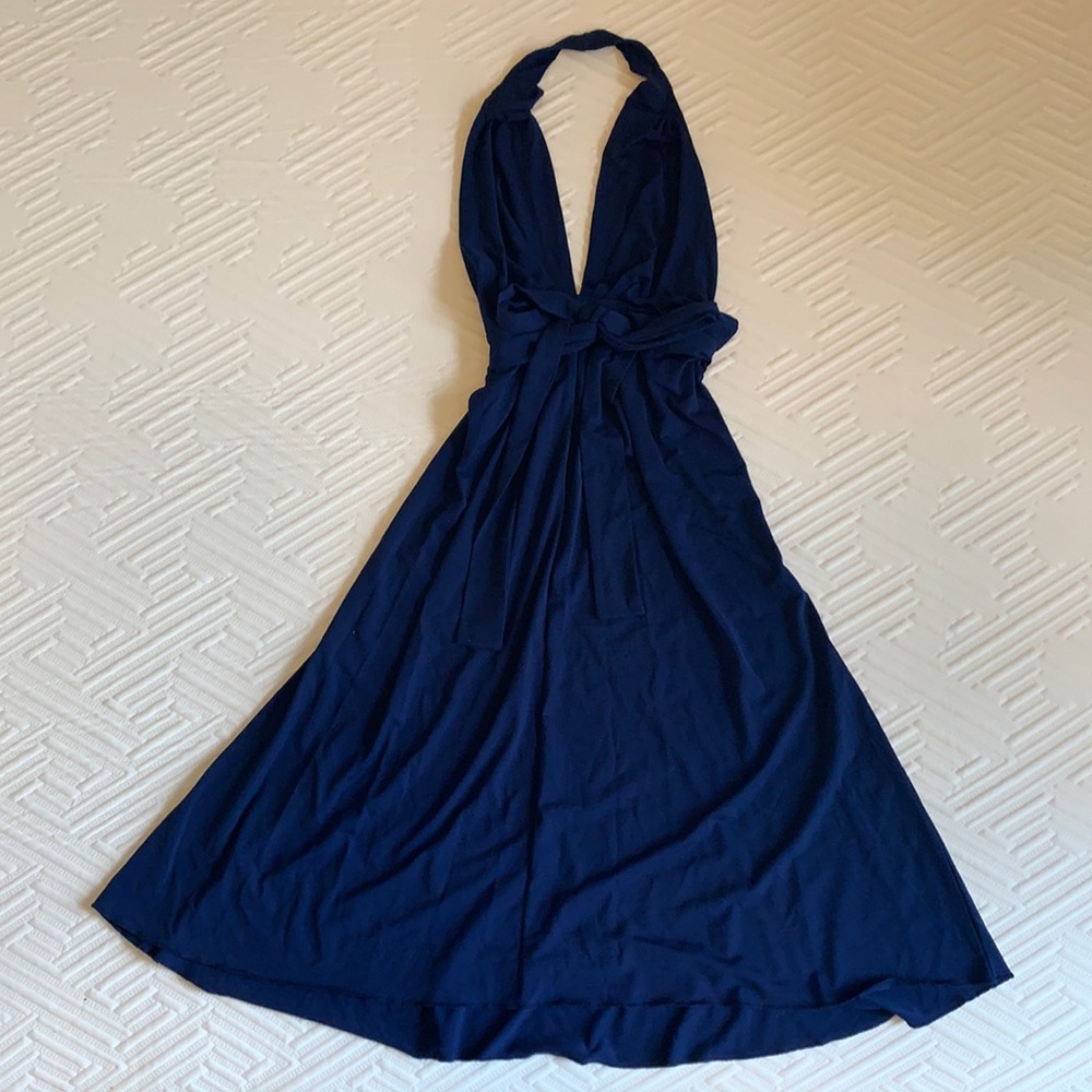 Victoria’s Secret deep v halter dress, EUC, S